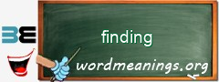 WordMeaning blackboard for finding